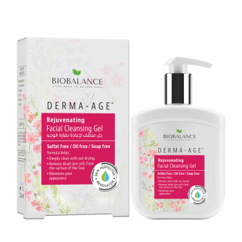 RICH IN ANTIOXIDANTS SULFATE FREE-OIL FREE DERMA-AGE REJUVENATING FACIAL CLEANSING GEL