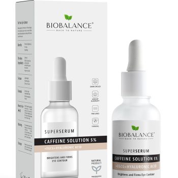 NATURAL CAFFEINE SOLUTION 5% SUPER SERUM  CAFFEINE + EGCG + HYALURONIC ACID