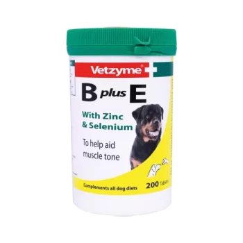 Vetzyme B Plus E Dog Vitamin Tablets With Zinc And Selenium